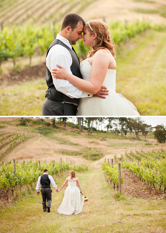 bridal portraits at maysara winery wedding field in mcminnville hillsboro wedding photographer