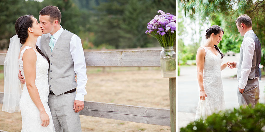 Two Hearts Ranch West Linn Wedding First Look