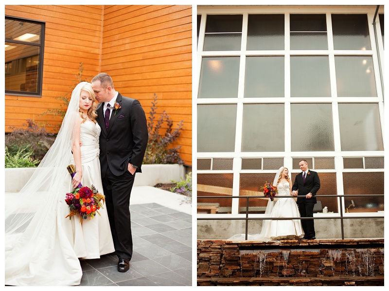 St. Anthony's Catholic Church Fall Themed Church Wedding in Tigard, OR