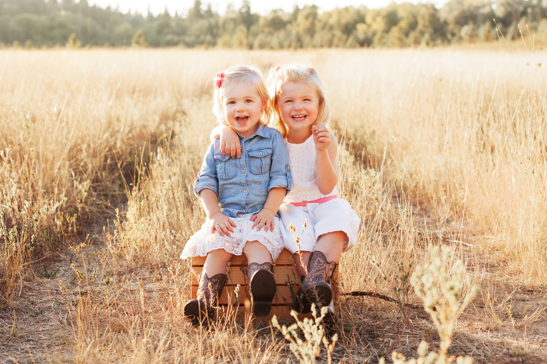 Hillsboro Family Photographer Country Field Cowboy Boots Children Photography Session