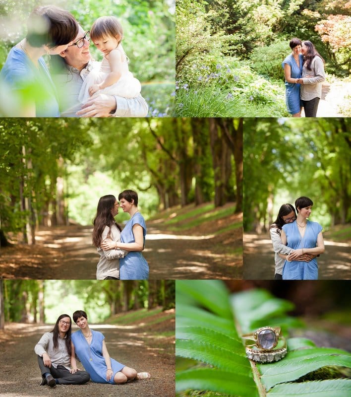 Jenkins Estate springtime garden engagement session | Hillsboro wedding photographer