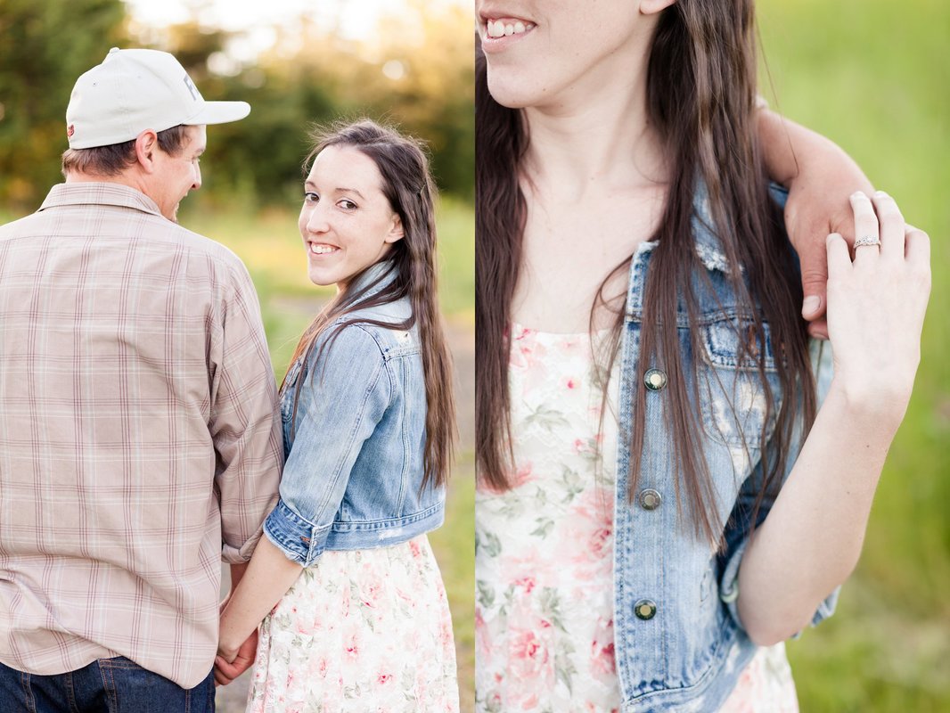 Cooper Mountain Nature Park Sunset Field Engagement Session in Aloha | Hillsboro Wedding Photographer