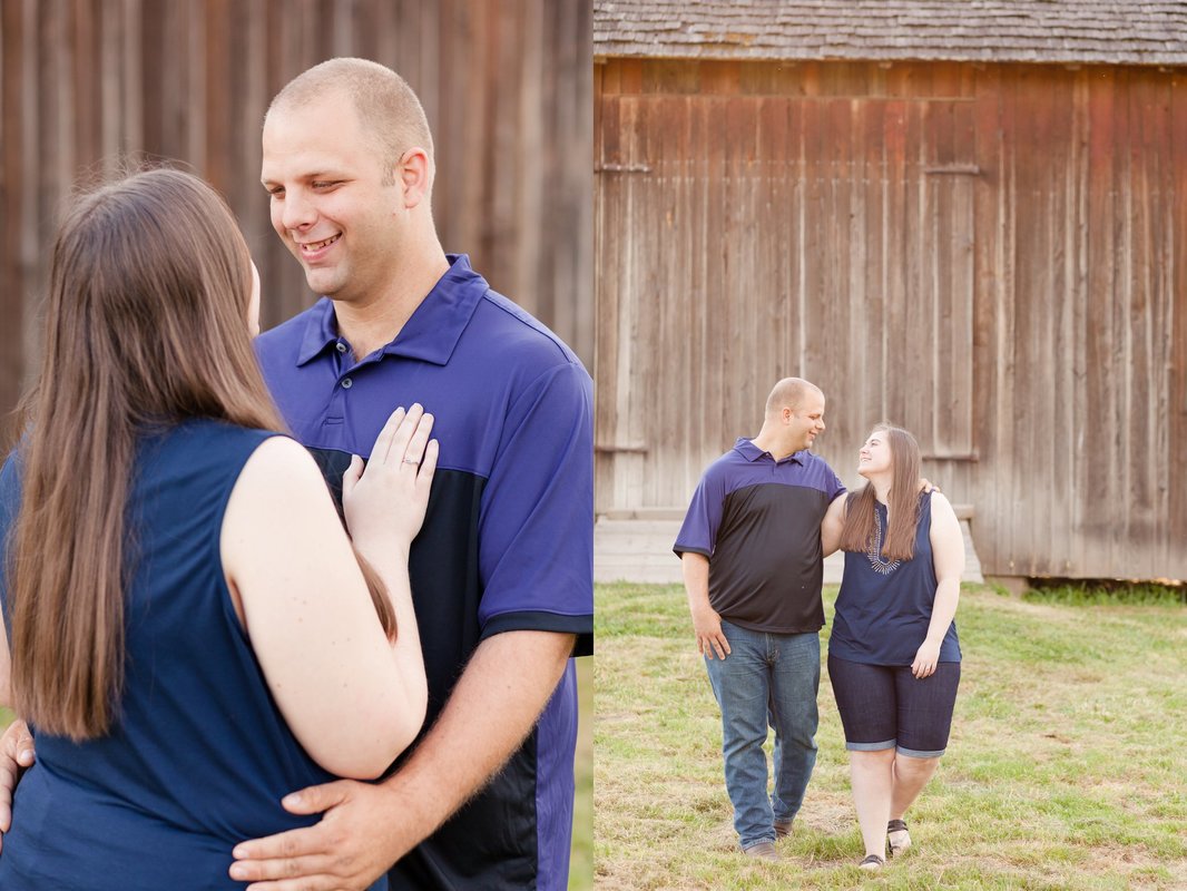 Champoeg State Park Engagement Session at barn | Newberg and Hillsboro Wedding Photographer
