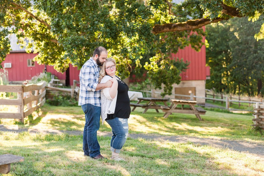 Champoeg State Park Barn Engagement Session | Hillsboro and Newberg Wedding Photographer