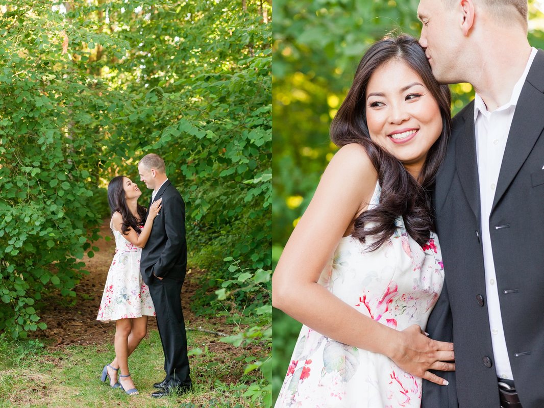 Dawson Creek Park Hillsboro Library Engagement Session | Hillsboro Wedding Photographer