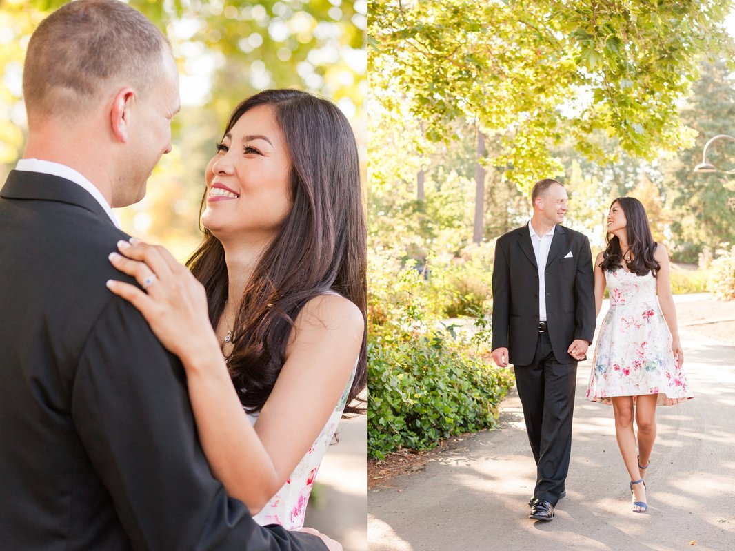 Dawson Creek Park Hillsboro Library Engagement Session | Hillsboro Wedding Photographer