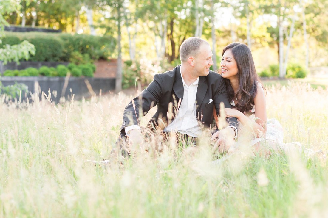 Dawson Creek Park Hillsboro Library Engagement Session | Hillsboro Wedding Photographer