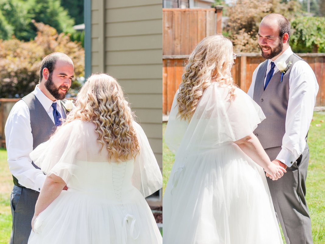 Backyard wedding photos in St. Helens Oregon | Hillsboro Wedding Photographer