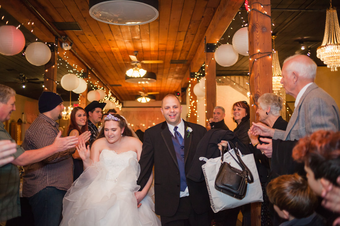 Troutdale House indoor wedding exit | Newberg, OR and Hillsboro, OR wedding photographer