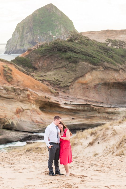 Cape Kiwanda Engagement Session in Pacific City, Oregon | Hillsboro Wedding Photographer