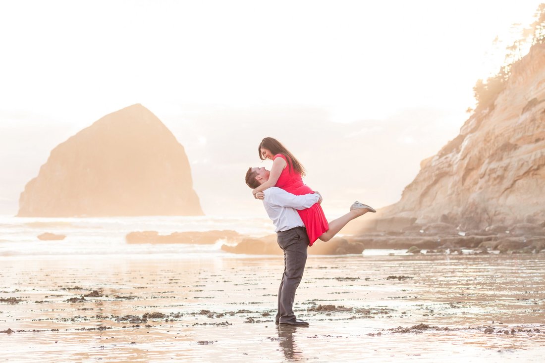 Cape Kiwanda Engagement Session in Pacific City, Oregon | Hillsboro Wedding Photographer