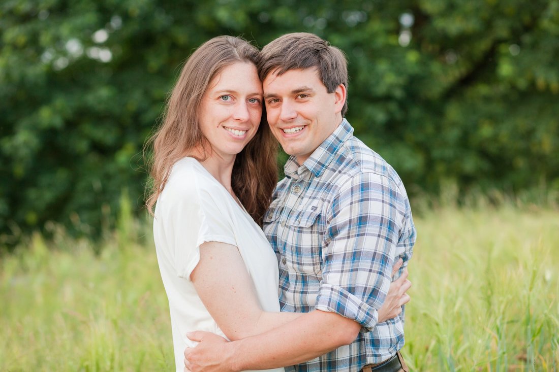 Engagement session at Champoeg State Park meadow in Newberg, Oregon | Hillsboro Wedding Photographer