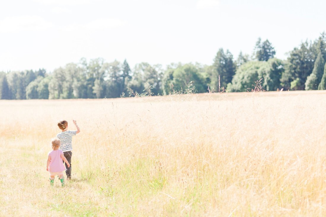 Champoeg State Park Field Newberg and Hillsboro family photographer