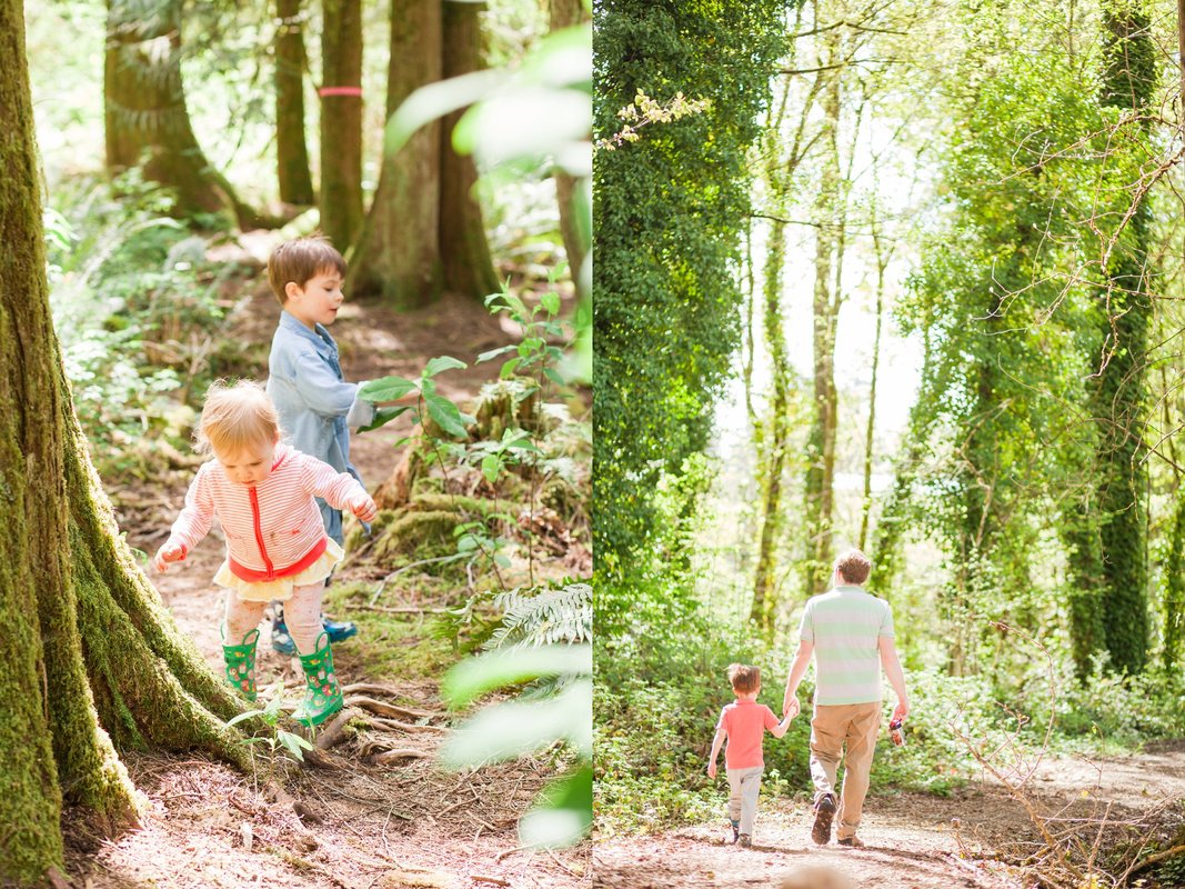 Hiking in the forest at Gettman Loop | Newberg and Hillsboro family photographer