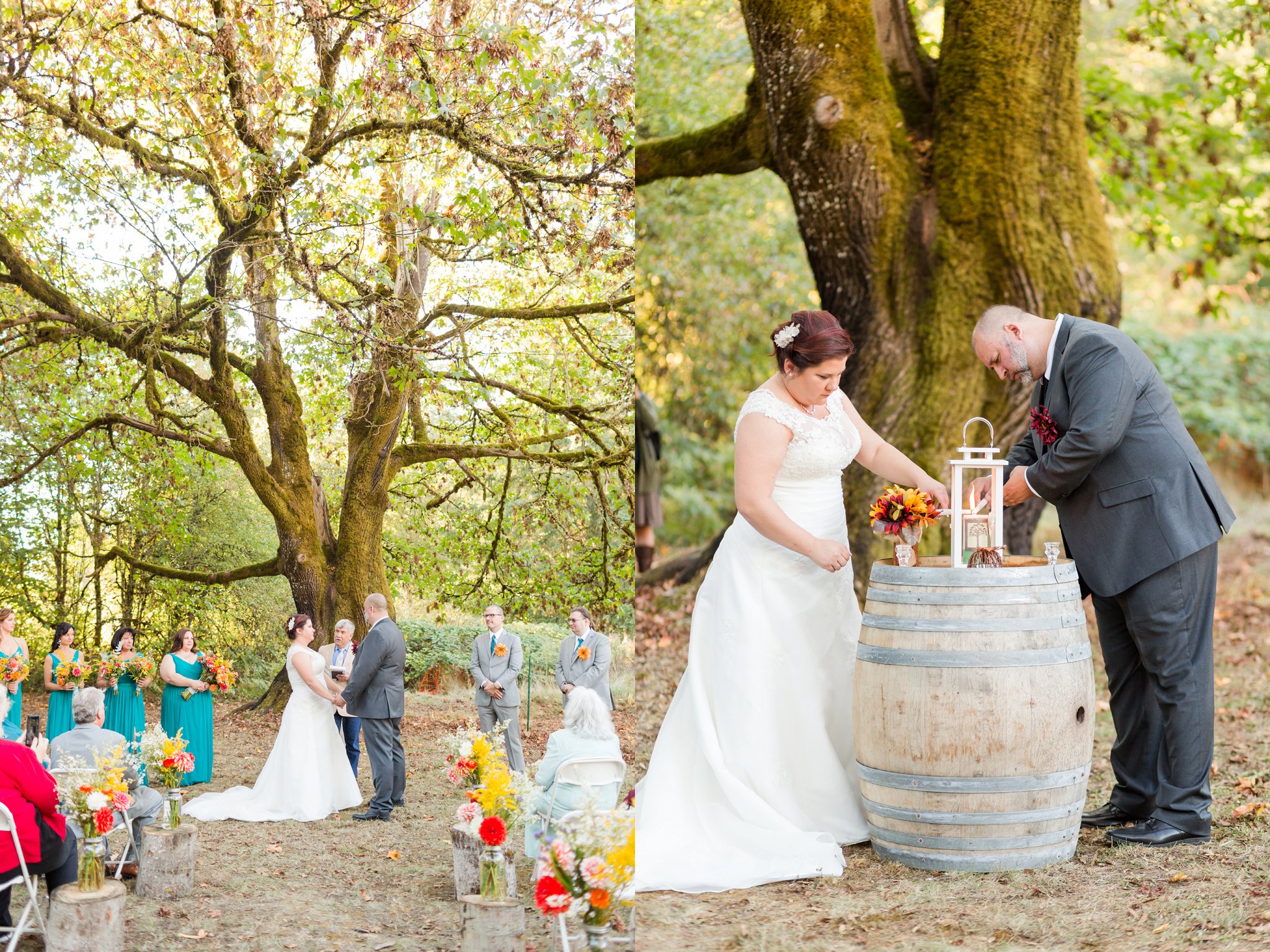 Fall wedding at Champoeg State Park in Newberg, Oregon | Hillsboro wedding photographer