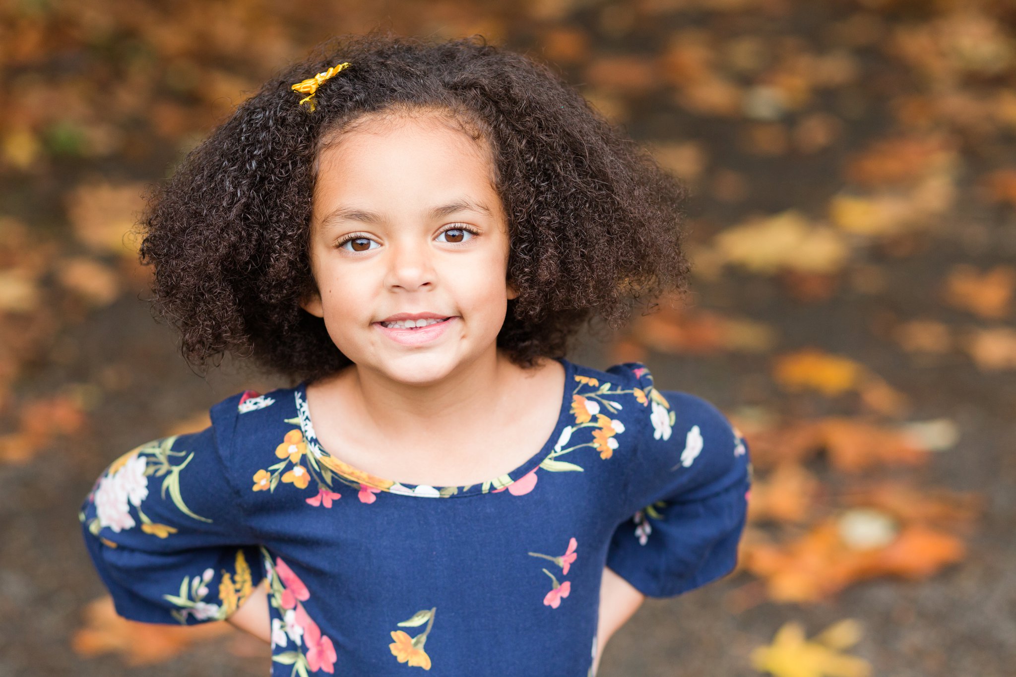 Family photo session at Cook Park in Tigard with fall leaves | Hillsboro family photographer