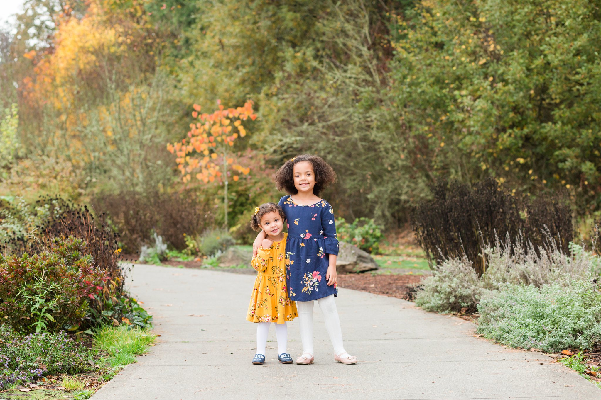 Family photo session at Cook Park in Tigard with fall leaves | Hillsboro family photographer