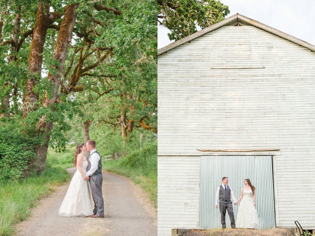 oregon wine country wedding photographer white barn