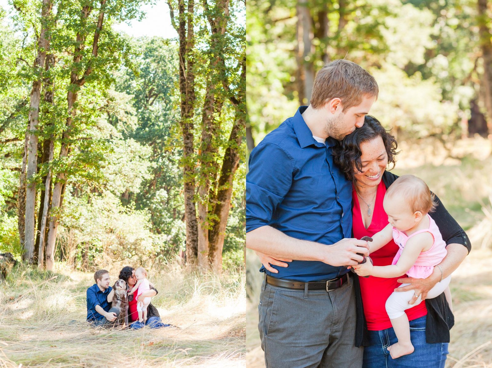 Hillsboro family photos with dog