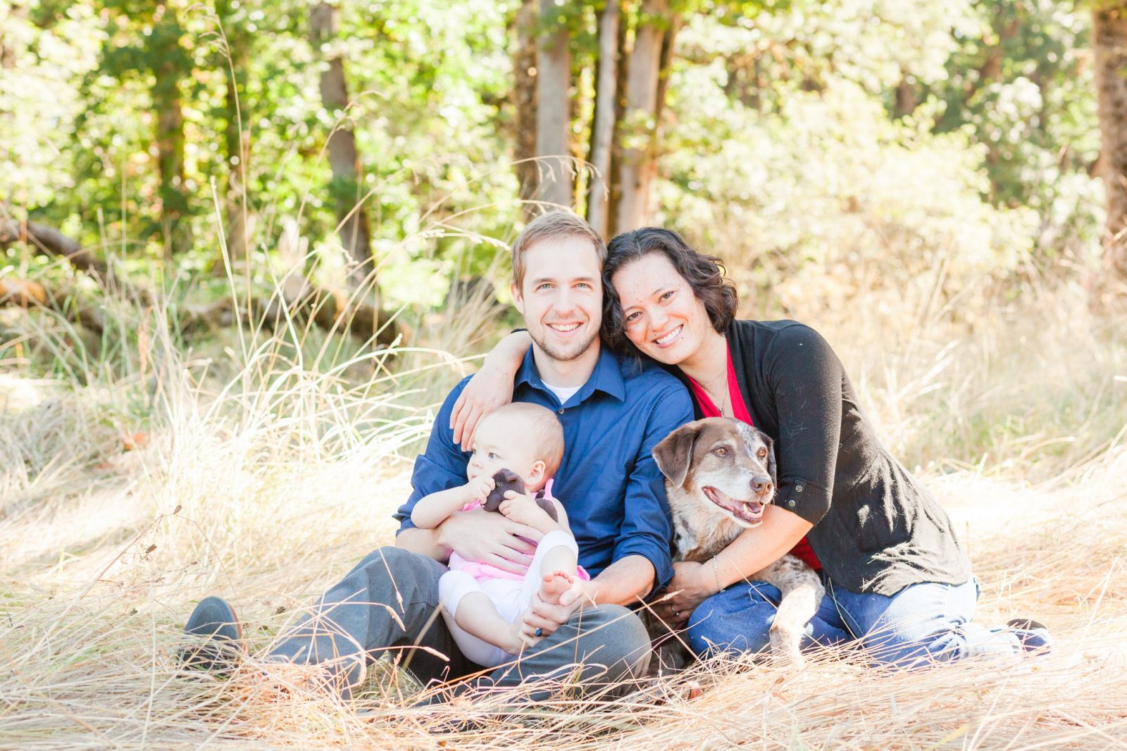 Hillsboro family photos with dog