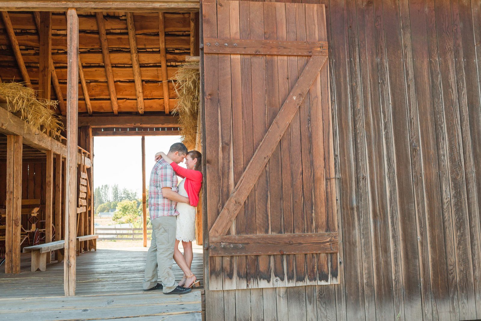 barn engagement session in portland oregon - hillsboro wedding photographer