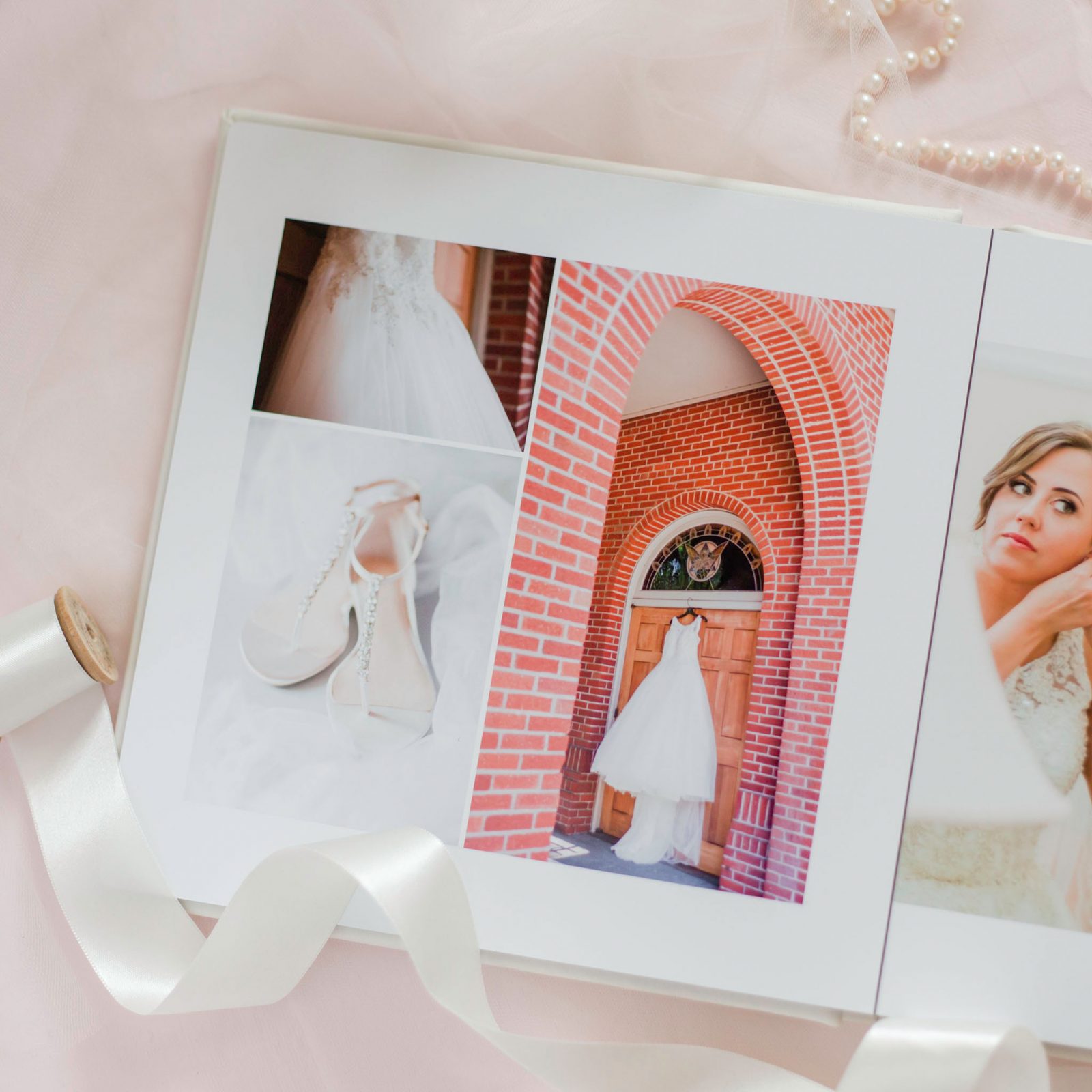 lay flat wedding album - hillsboro wedding photographer