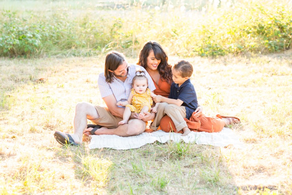 warm fall family photos in hillsboro, oregon