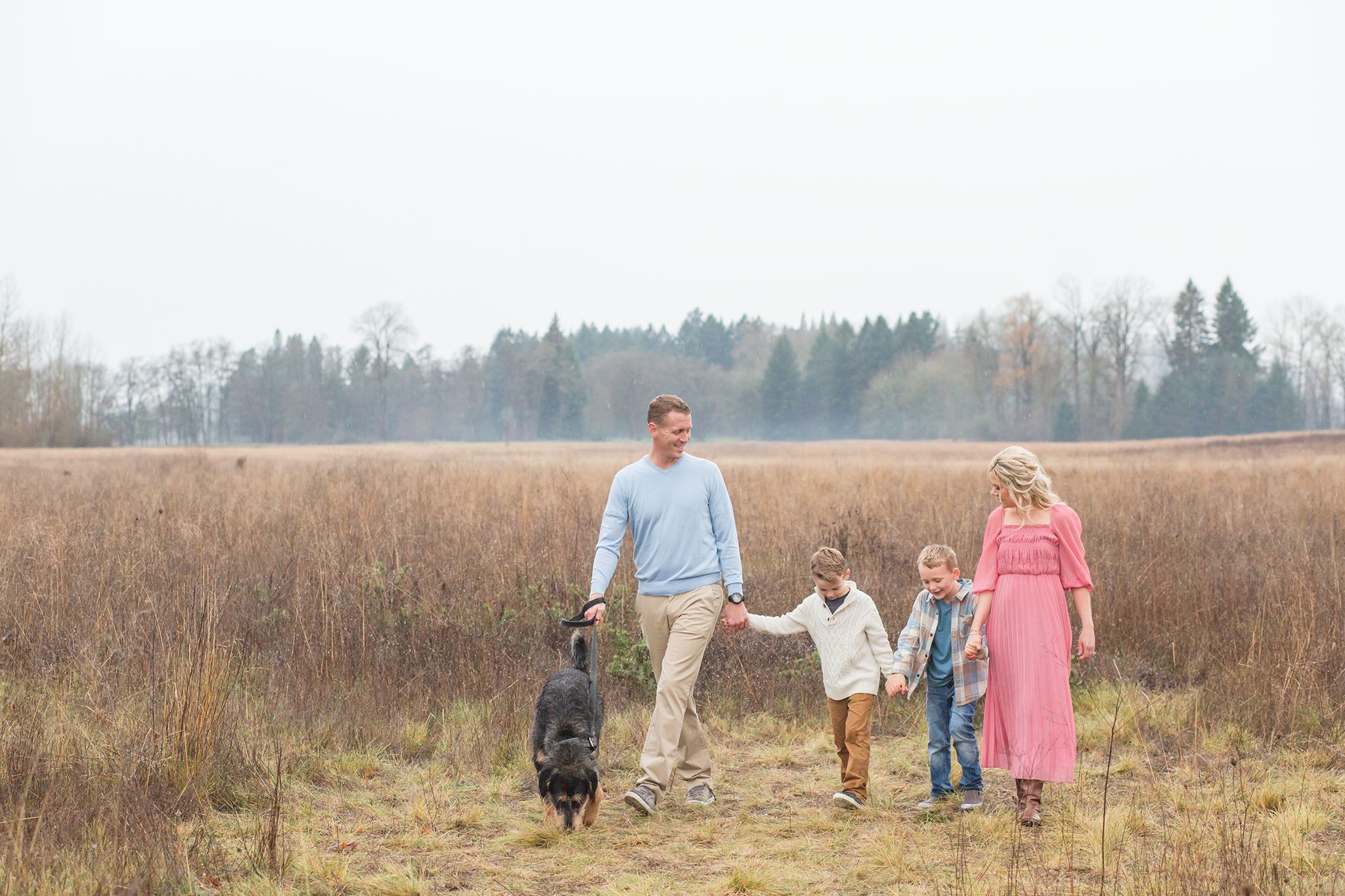 winter family photos in oregon - hillsboro family photographer