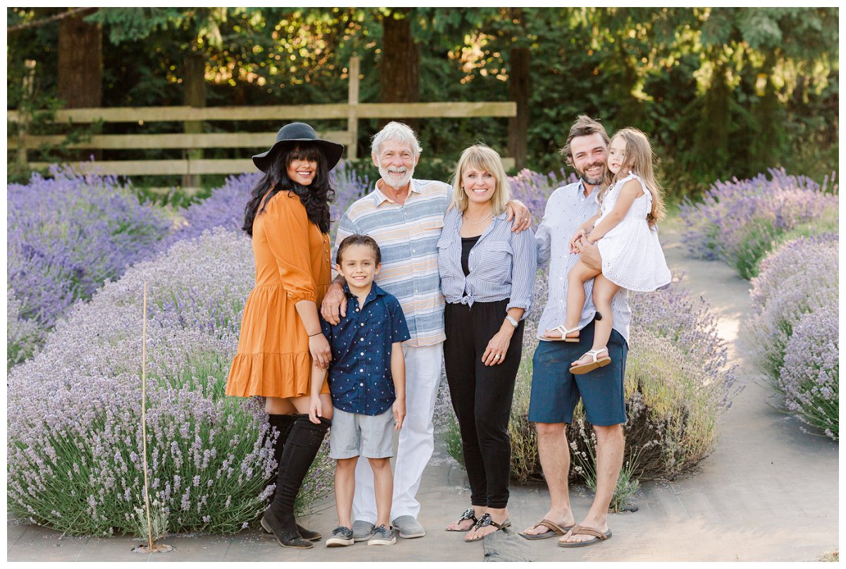 Extended family photos with grandparents in Portland, Oregon