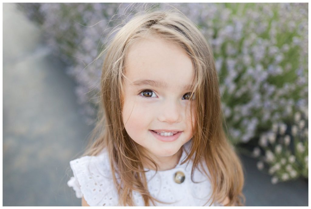 hillsboro family photography in a lavender field