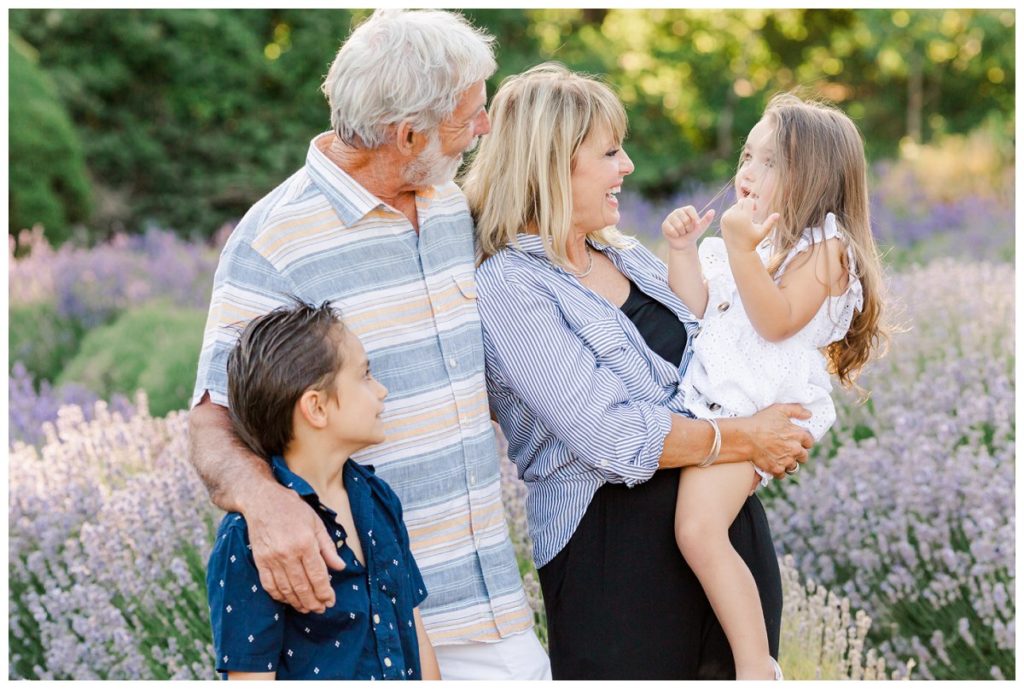 hillsboro family photography in a lavender field