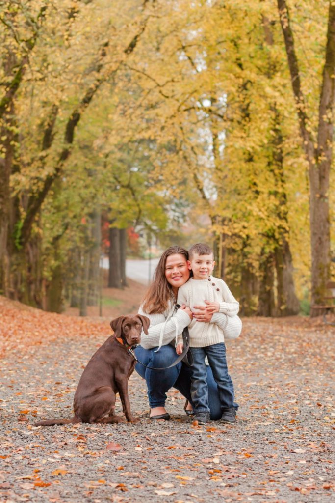 fall family photos by beaverton photographer samantha shannon
