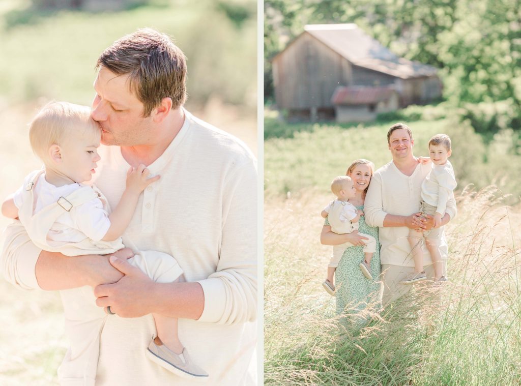 barn family photos by lake oswego photographers samantha shannon photography