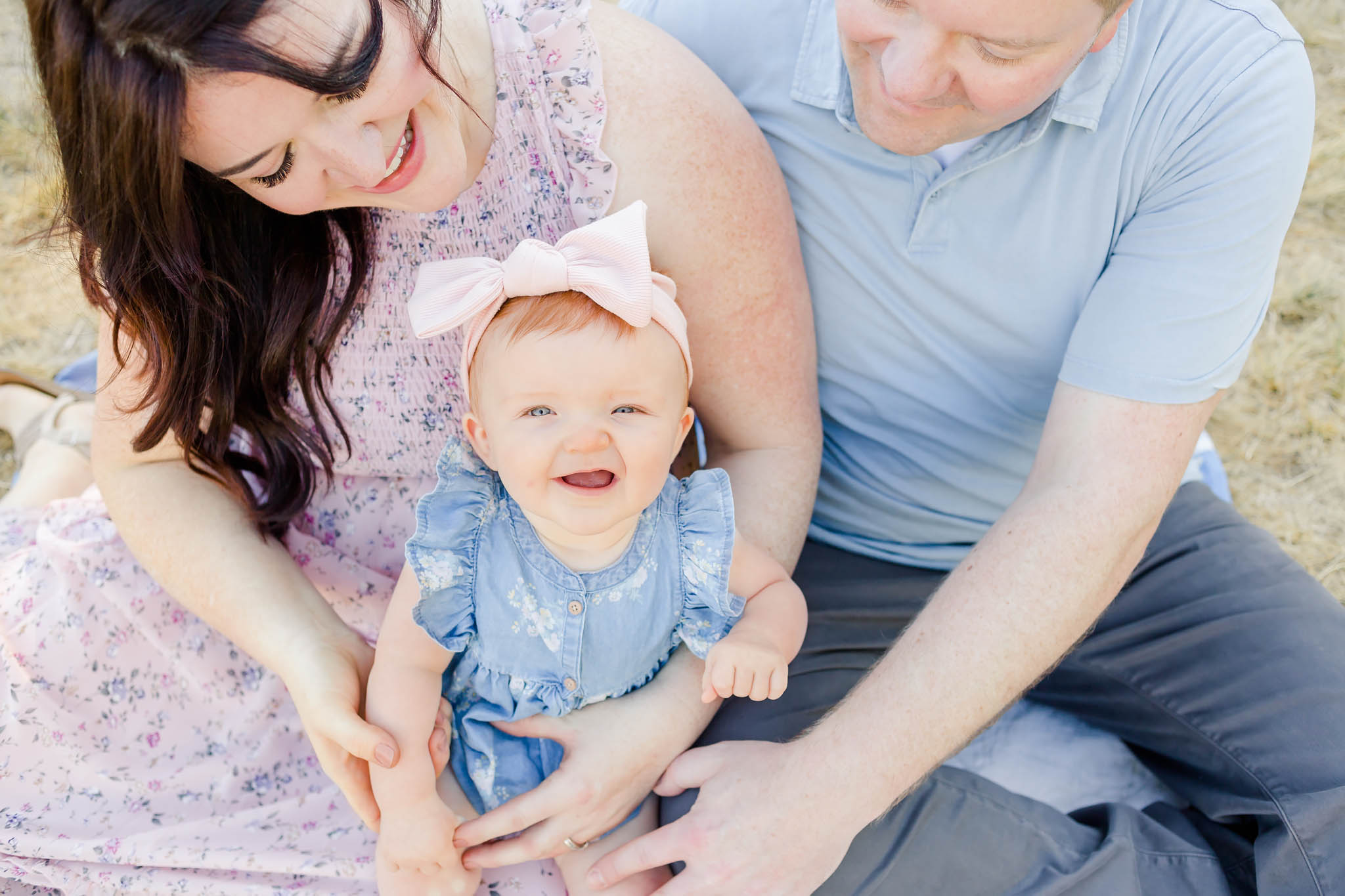 Family of three in Portland, Oregon