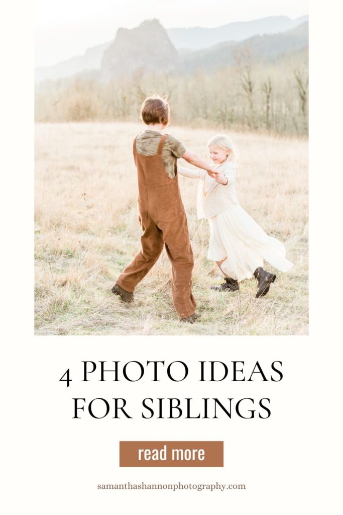 4 photo ideas for siblings