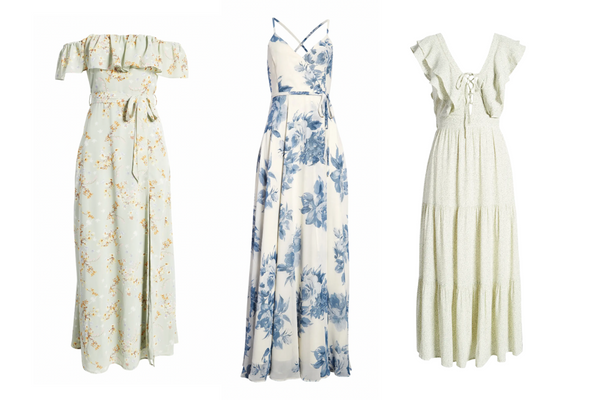 Three dresses by Lulu's recommended by Portland personal stylist Grace Thomas of Built Gracefully