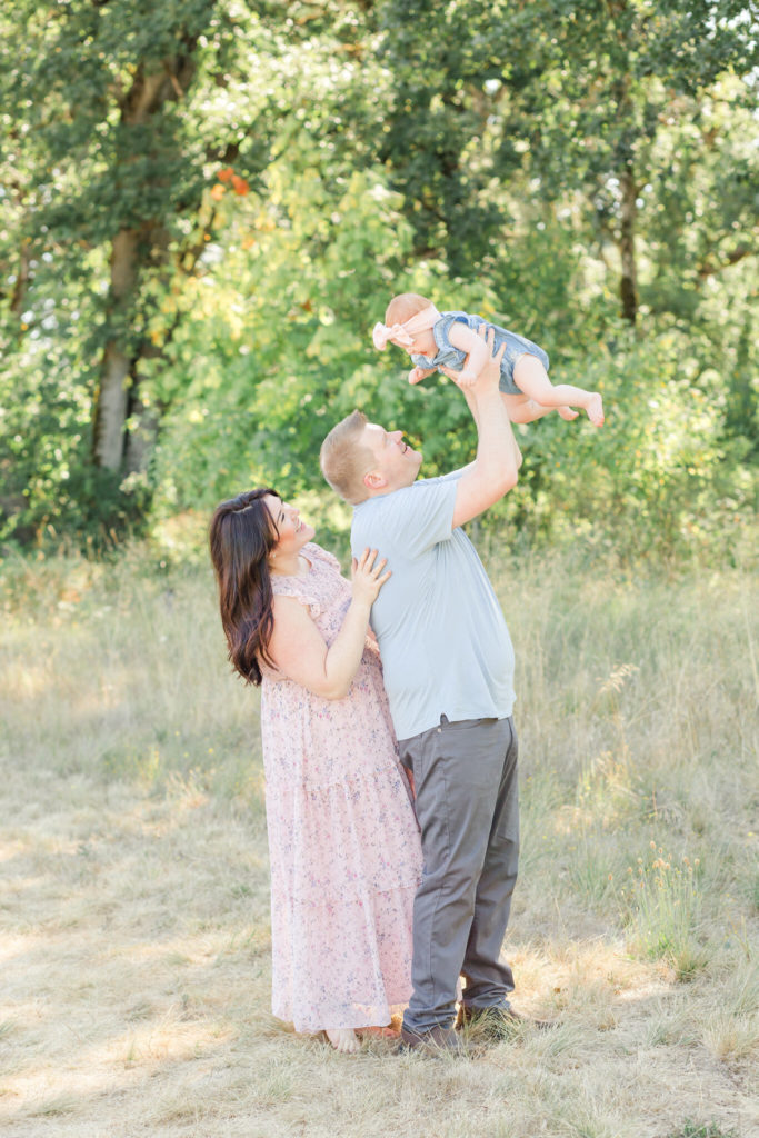 light and airy family photo session