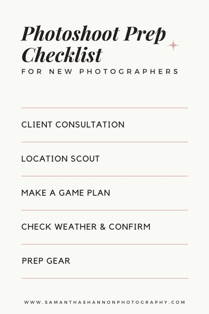 How to Prepare for a Photoshoot for New Photographers