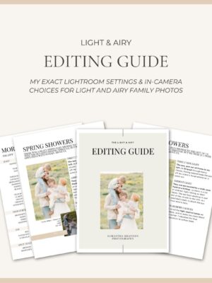 light and airy editing guide for photographers