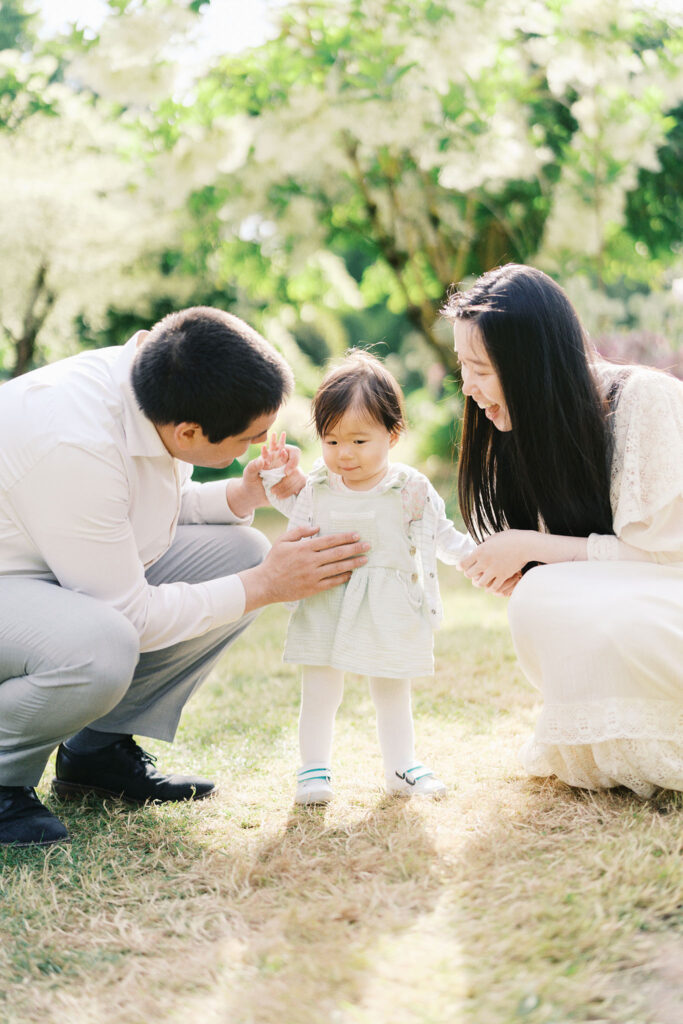 family photo of mom dad and baby