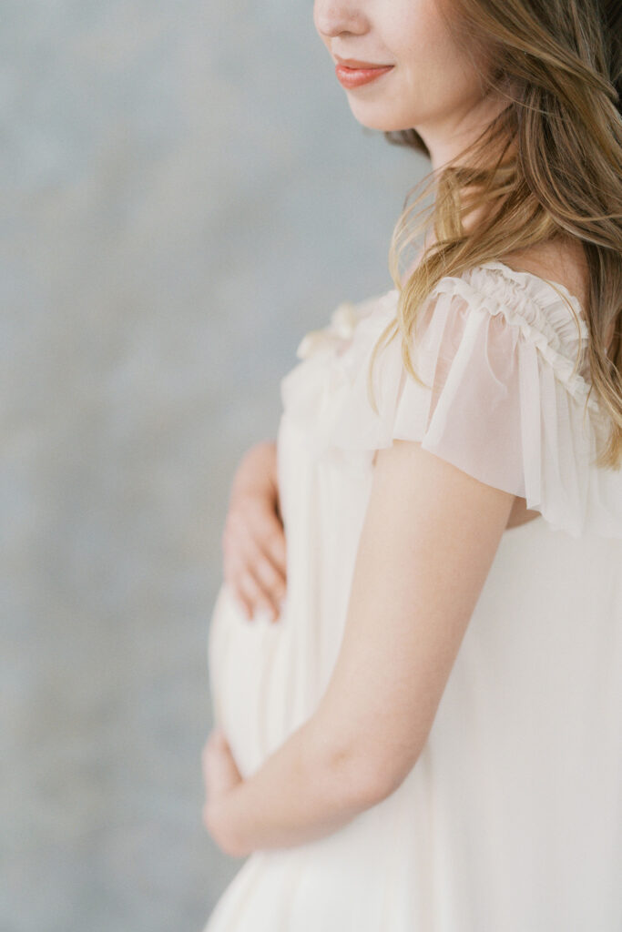 in studio maternity photos portland oregon 